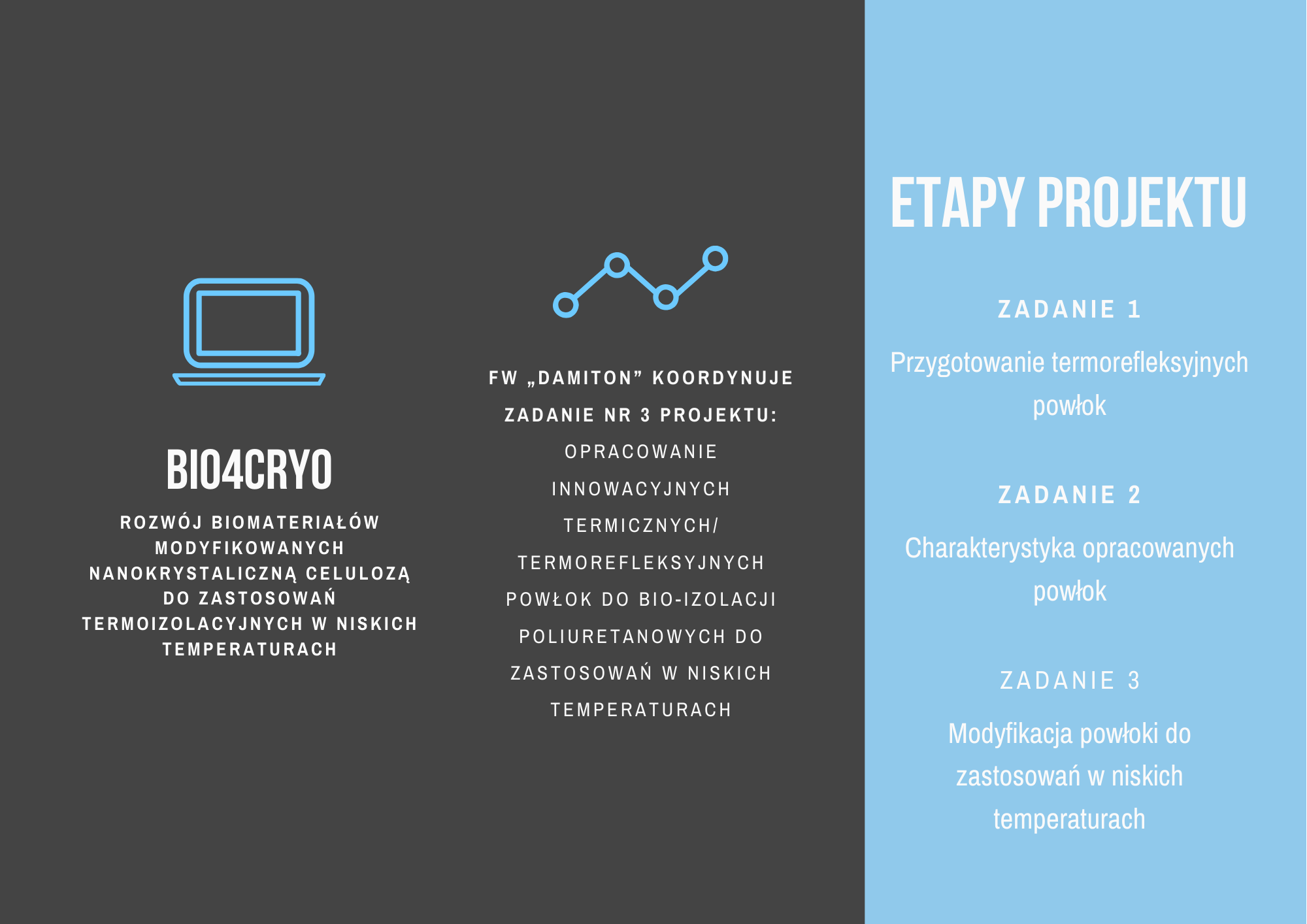 Damiton, Bio4Cryo, Etapy projektu